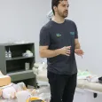 Treinamento com manequim de simulação